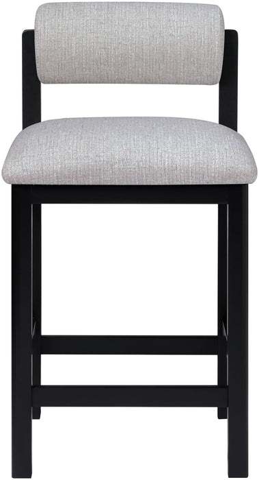 Roundhill - Fabric Counter Stool - Black Frame - Simple Home Plus
