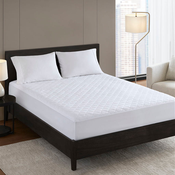 Microfiber Essential Waterproof - Full Waterproof Mattress Pad - White - Simple Home Plus