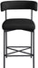 Rivage - Durable Stool With Black Frame (Set of 2) - Simple Home Plus