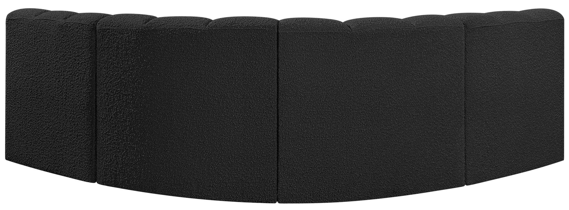 Arc - Boucle Fabric 4 Piece Corner Modular Sofa - Simple Home Plus