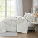 Violette - 3 Piece Tufted Duvet Cover Set - Ivory / Taupe - Simple Home Plus
