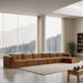 Shaggy - Fabric 6 Piece Modular Sectional With Chaise - Simple Home Plus