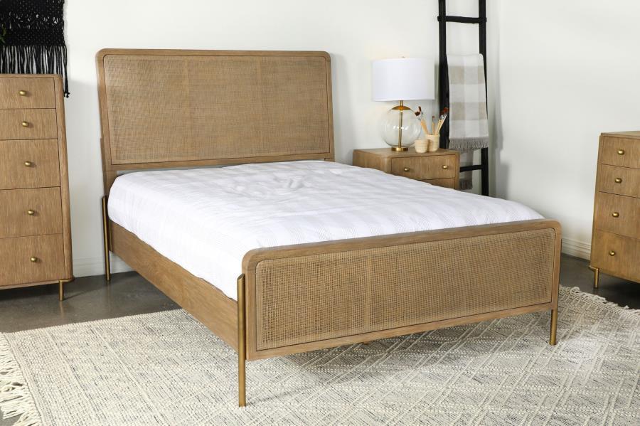 Arini - Rattan Panel Bed - Simple Home Plus