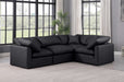 Indulge - Faux Leather 4 Piece Modular Corner Sectional - Simple Home Plus