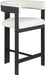 Romeo - Faux Leather Counter Stool With Black Base (Set of 2) - Simple Home Plus