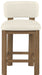 Paloma - Faux Leather Upholstered Counter Stool (Set of 2) - Brown Frame - Simple Home Plus