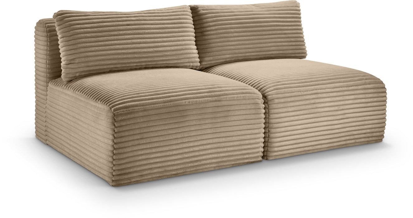 Shaggy - Fabric 2 Seat Modular Armless Sofa - Simple Home Plus