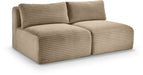 Shaggy - Fabric 2 Seat Modular Armless Sofa - Simple Home Plus