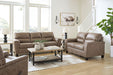 Navi - 3 Pc. - Sofa, Loveseat, Rocker Recliner - Fossil - Simple Home Plus
