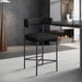 Rivage - Durable Stool With Black Frame (Set of 2) - Simple Home Plus
