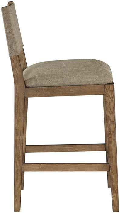 Avon - Linen Textured Performance Fabric Counter Stool - Simple Home Plus