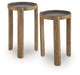 Jossor - Light Brown - Accent Table Set (Set of 2) - Simple Home Plus