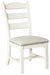 Valebeck - Beige / White - Dining UPH Side Chair (Set of 2) - Simple Home Plus