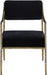Bastille - Upholstered Dining Arm Chair (Set of 2) - Brass Frame - Simple Home Plus