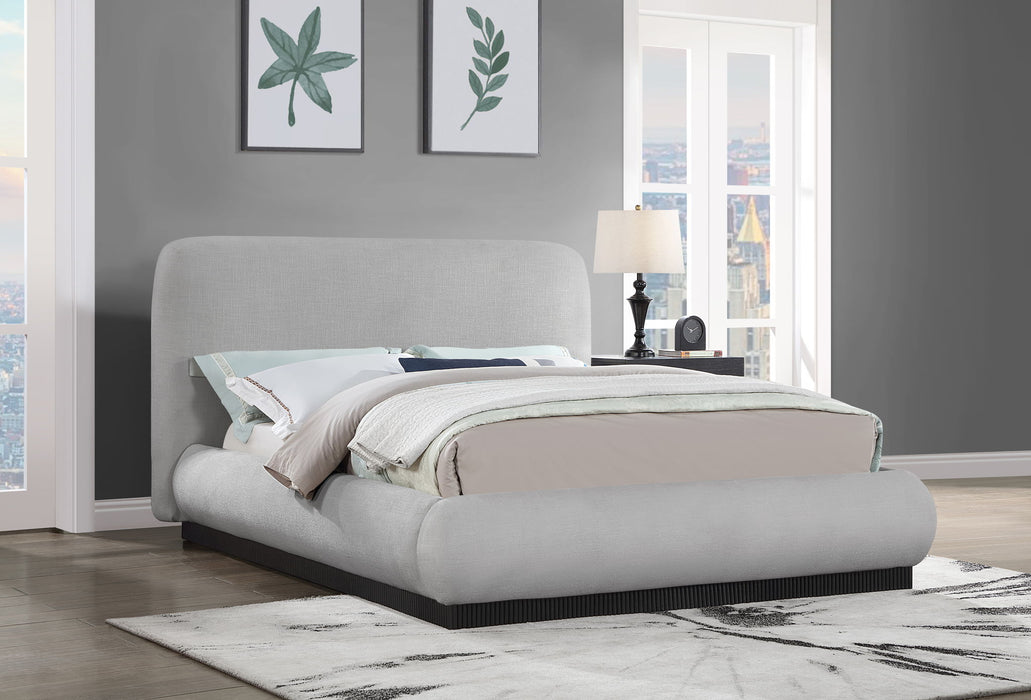 Rigby - Linen Bed With Black Base - Simple Home Plus