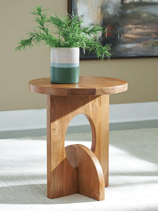 Hollbourne - Brown - Accent Table - Simple Home Plus