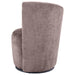 Nueva - Upholstered Swivel Chair Curved Backrest - Simple Home Plus