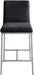 Reeves - Chenille Fabric Upholstered Counter Stool (Set of 2) - Silver Base - Simple Home Plus