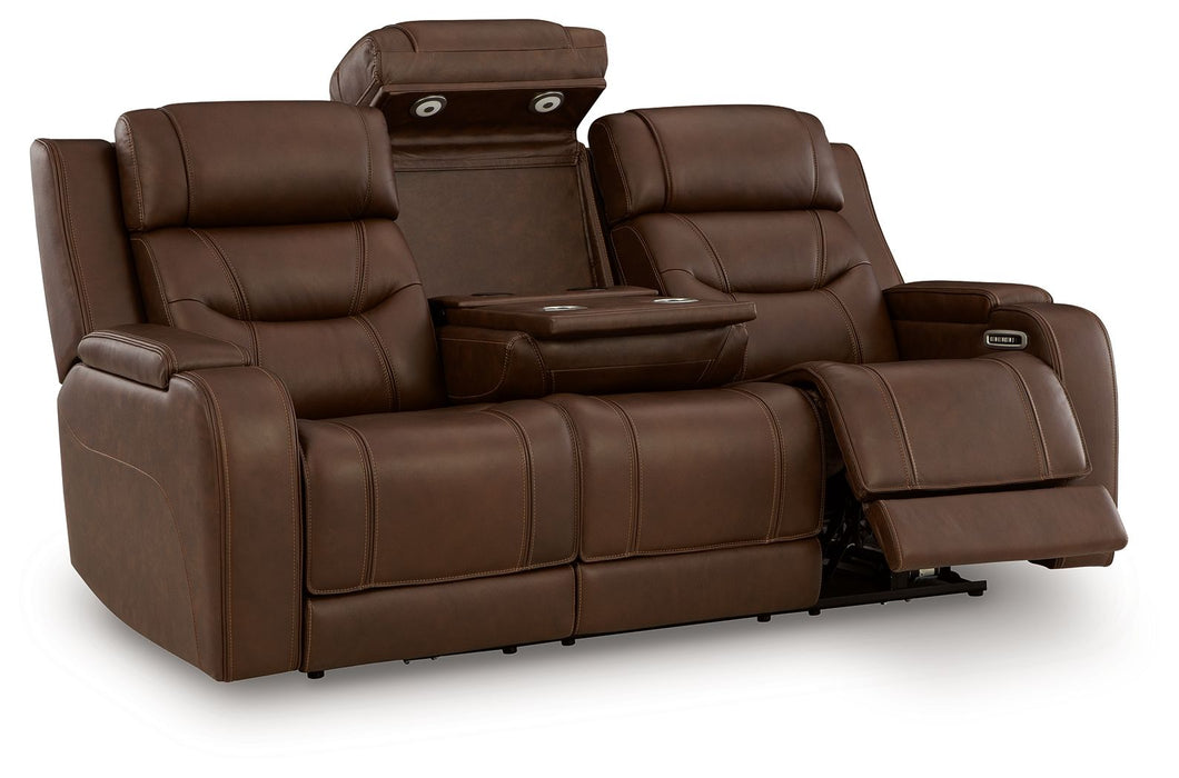 Knightington - Power Reclining Sofa With Audio Seating - Simple Home Plus