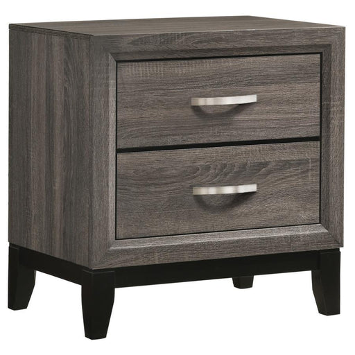 Watson - 2-Drawer Nightstand - Gray Oak - Simple Home Plus