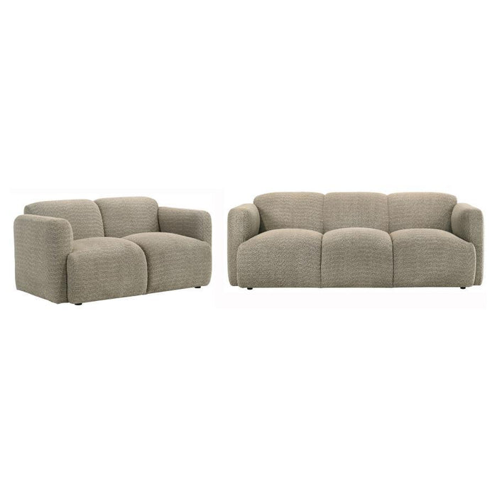 Dorset - Upholstered Round Track Arm Sofa Set - Simple Home Plus