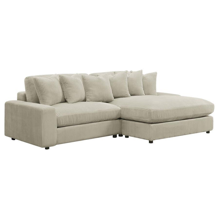 Blaine - Upholstered Reversible Chaise Sectional Sofa - Simple Home Plus