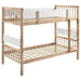 Dakota - Wood Twin Over Twin Bunk Bed - Natural - Simple Home Plus