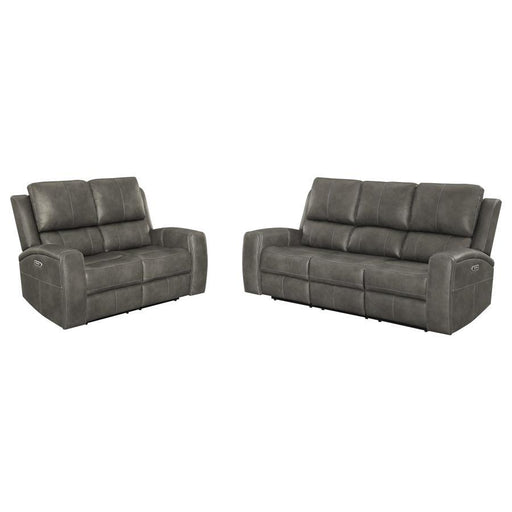 Brickston - Triple Power Reclining Sofa Set - Simple Home Plus