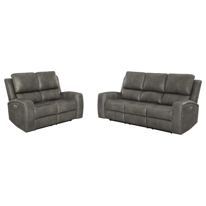 Brickston - Triple Power Reclining Sofa Set - Simple Home Plus