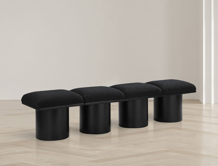 Pavilion - 4 Piece Modular Bench With Black Base - Simple Home Plus