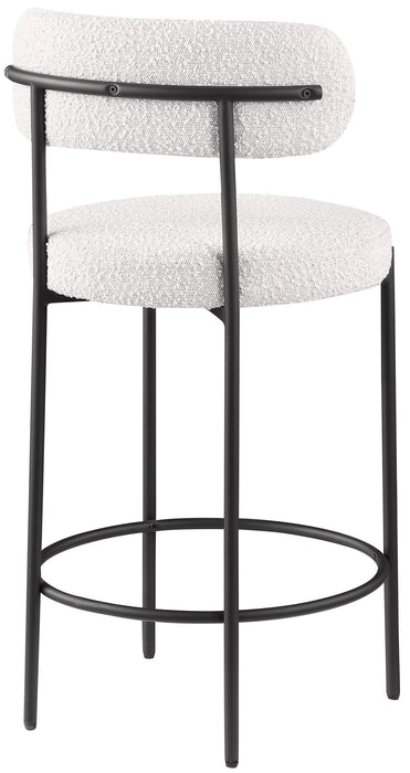 Beacon - Boucle Fabric Stool (Set of 2) - Simple Home Plus