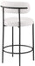 Beacon - Boucle Fabric Stool (Set of 2) - Simple Home Plus