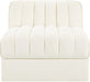 Rummi - Velvet Performance Fabric Upholstered Modular Armless Chair - Simple Home Plus