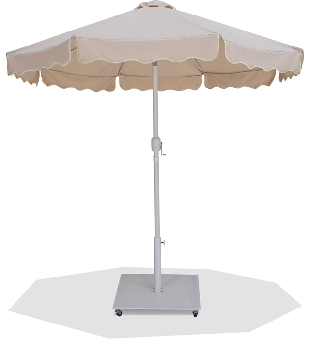 Amalfi - Aluminum Patio Umbrella - White Base / White Pole - Simple Home Plus