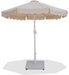 Amalfi - Aluminum Patio Umbrella - White Base / White Pole - Simple Home Plus