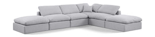 Indulge - Linen 6 Piece Modular Armless Sectional - Simple Home Plus