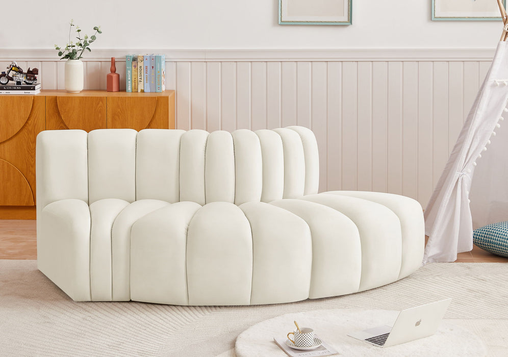 Arc - Velvet 3 Piece Modular Sofa - Simple Home Plus
