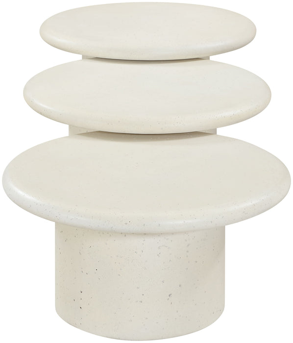 Emara - 3 Piece Concrete And Fiberglass Indoor / Outdoor Coffee Table