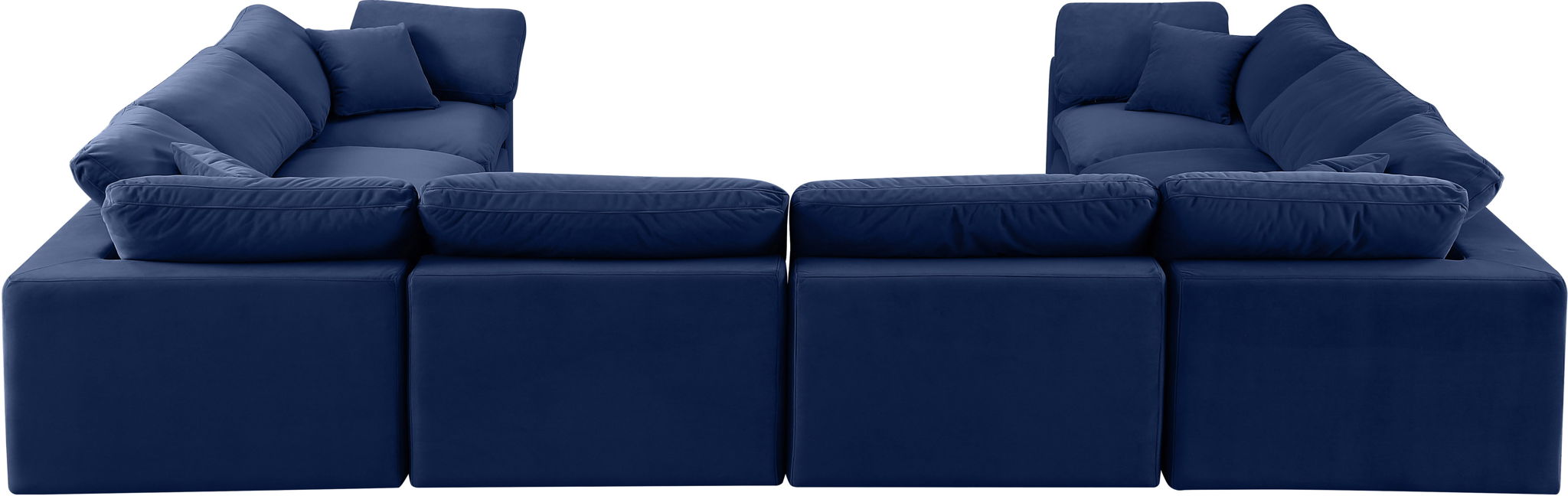 Comfy - 8 Piece Velvet Modular Sectional - Simple Home Plus