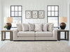 Cavella - Pebble - 2-Piece Sectional Loveseat - Simple Home Plus