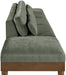 Turin - Chenille Fabric Upholstered Modular Sectional - Green - Simple Home Plus