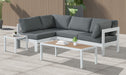 Nizuc - Outdoor Patio 4 Piece Modular Sectional With White Frame - Simple Home Plus