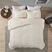 Mercer - 3 Piece Duvet Cover Set - Ivory - Simple Home Plus