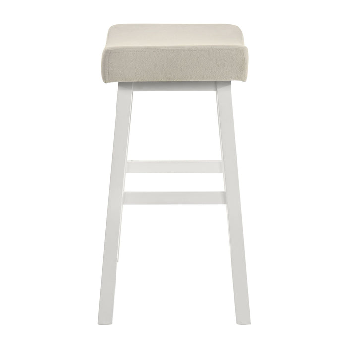 Lenon - Modern Farmhouse Wood Bar Height Kitchen Bar Stool - Simple Home Plus