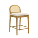 Lucio - Modern Farmhouse Wood Counter Height Kitchen Bar Stool - Simple Home Plus