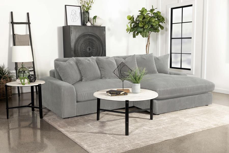Blaine - Upholstered Reversible Chaise Sectional Sofa - Simple Home Plus