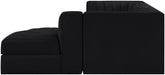 Rummi - Velvet Performance Fabric Upholstered 4 Piece Modular Sectional, With Reverse Corner Chair - Simple Home Plus
