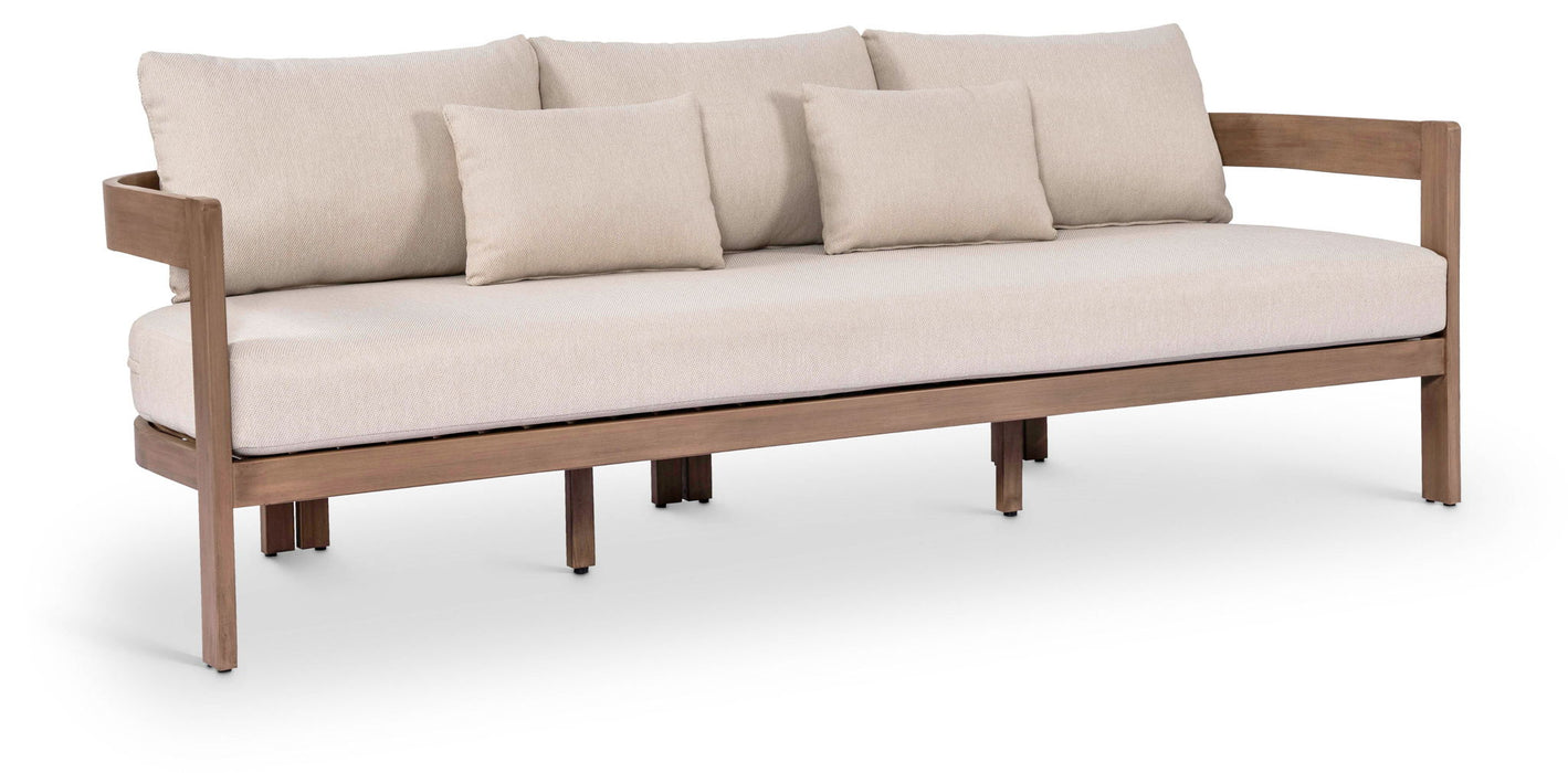 Newport - Water Resistant Fabric 86.75" Upholstered Outdoor Patio Sofa - Simple Home Plus