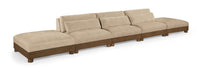 Turin - Chenille Fabric Upholstered Modular Sectional - Beige - Simple Home Plus