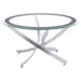 Brooke - Round Glass Top Coffee Table Set - Simple Home Plus